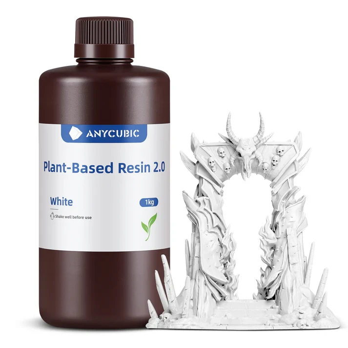Anycubic Plant-based 2.0 White 1kg - Neutralny zapach i komfort pracy