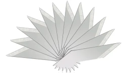 Zestaw ostrzy wymiennych ze stali węglowej TwoTrees 24 szt.