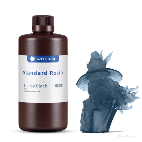 Anycubic Standard Smoky Black 1kg - Uniwersalna żywica Anycubic Standard