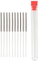 Zestaw 10 igieł elastycznych do dysz 0.2mm 1.75/3mm -  odpowiedni do filamentów 1,75 mm i 3 mm.