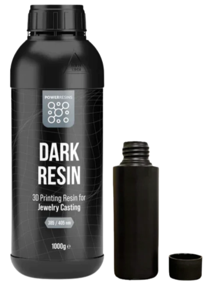 Żywica PowerResins Dark, butelka 1kg 1l, butelka czarna 100ml 0,1kg 0,1l