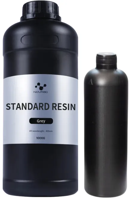 Butelka żywicy NOVA3D Standard Grey + butelka czarna 0,5kg 500ml 0,5l.webp
