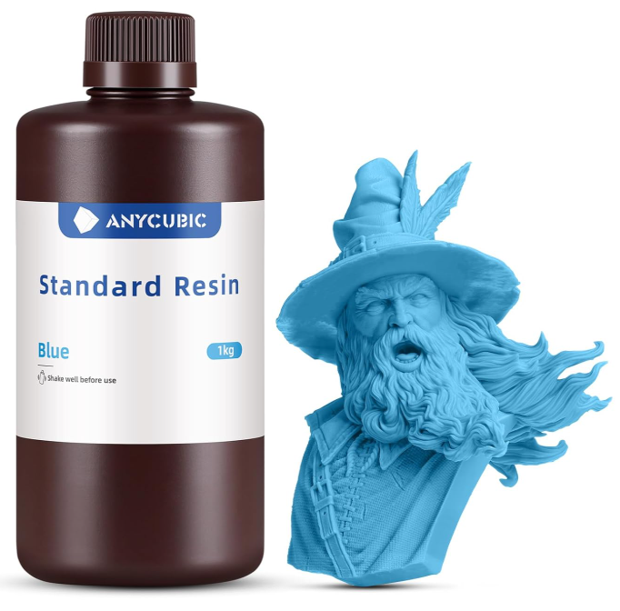 Anycubic Standard Blue 1kg - Uniwersalna żywica Anycubic Standard