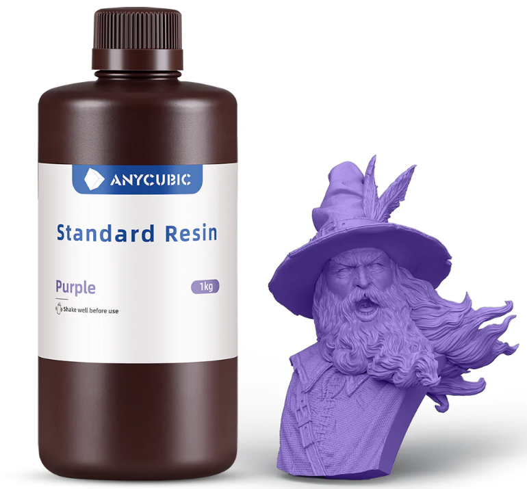 Anycubic Standard Purple 1kg - Uniwersalna żywica Anycubic Standard