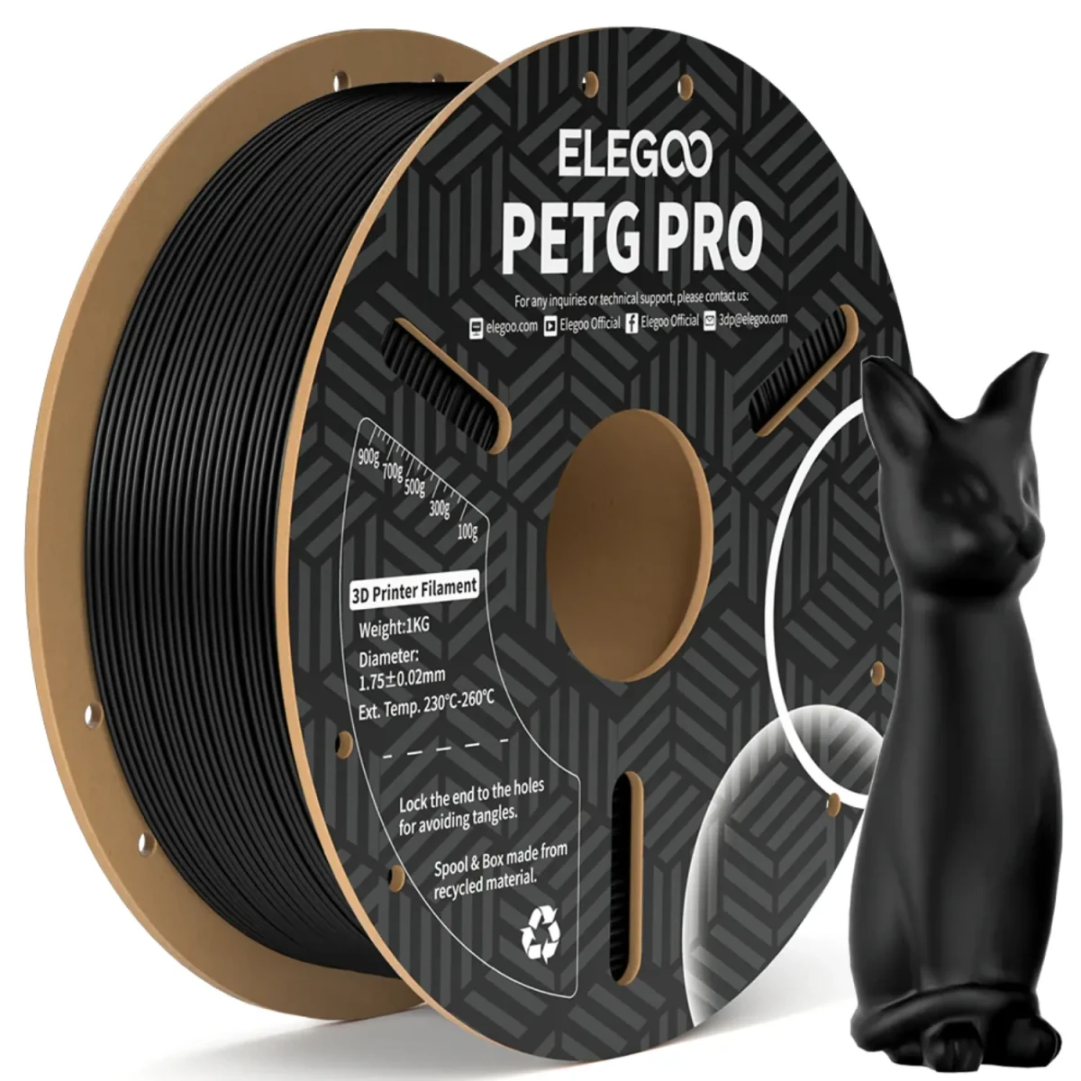 Filament Elegoo PETG Pro Black
