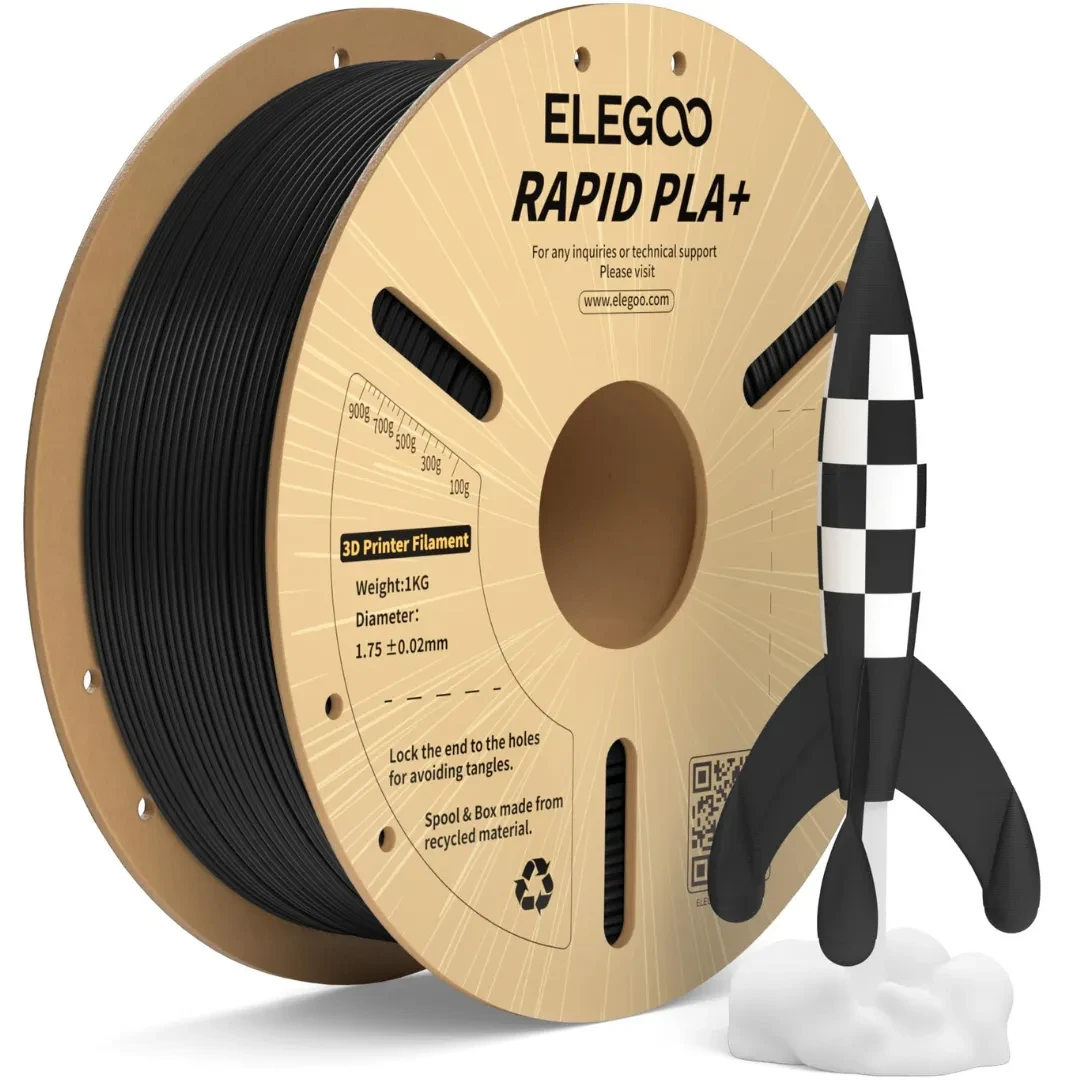 Filament Elegoo Rapid PLA+ Black 1kg
