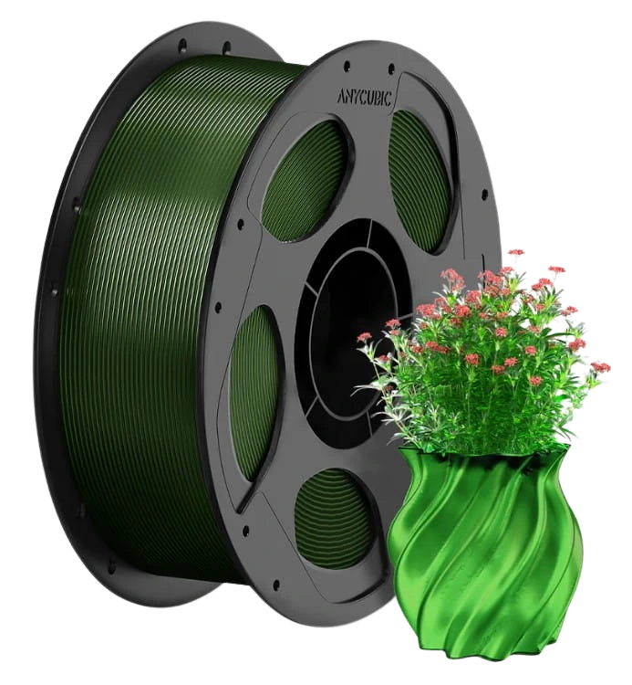 Filament Anycubic PETG Translucent Olive Green Przezroczysty Zielony 1kg 1,75 mm