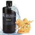 Żywica UV Elegoo Water Washable Yellow 1kg do drukarki 3D LCD DLP – żółta żywica z możliwością mycia wodą, wysoka precyzja i gładkie wydruki.