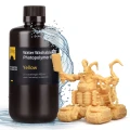 Żywica UV Elegoo Water Washable 2.0 Yellow 1kg do drukarki 3D LCD DLP – żółta żywica myta wodą o wysokiej precyzji i niskim skurczu.