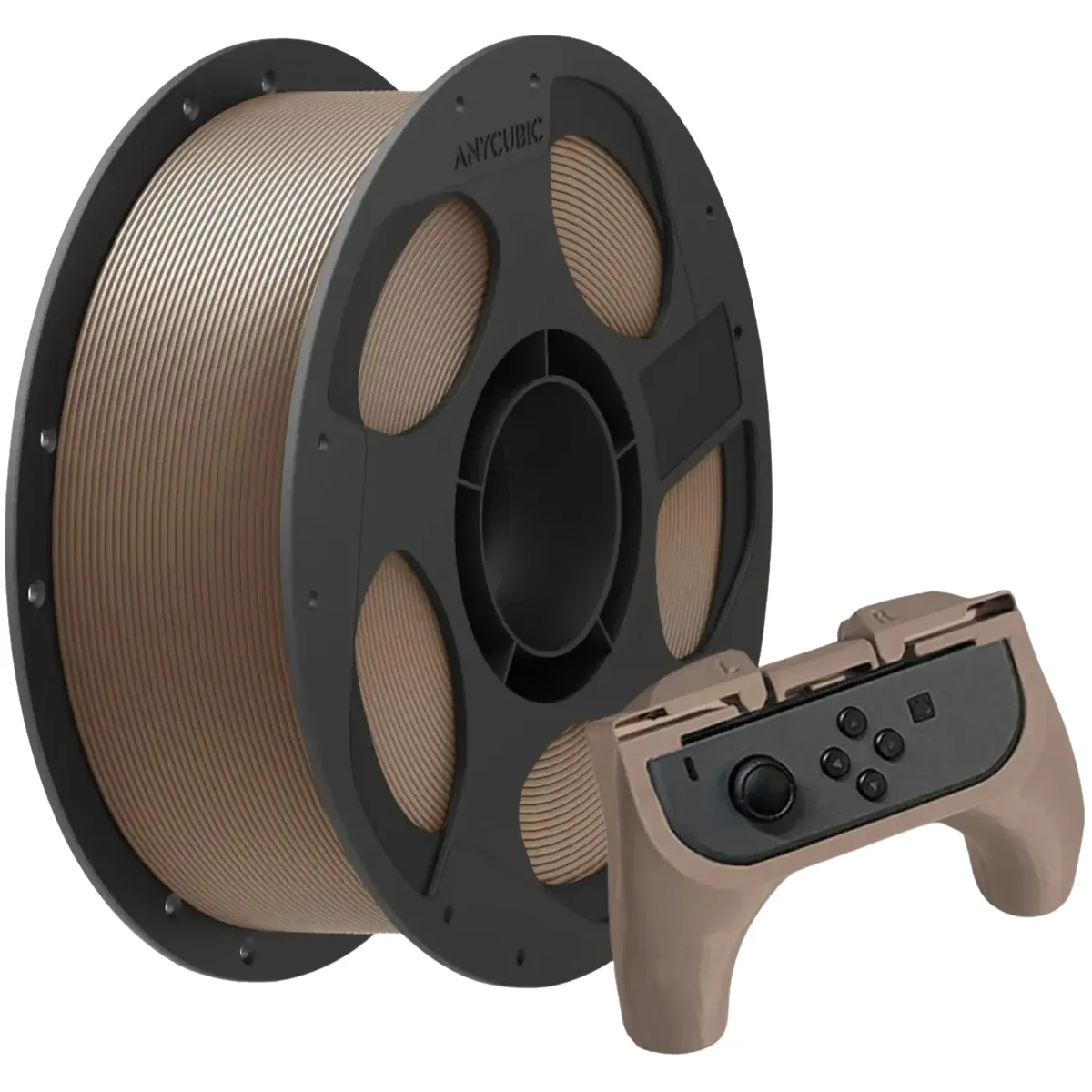 Filament Anycubic PLA+ Brown – wzmocniony PLA o wysokiej wytrzymałości i stabilnym procesie druku.