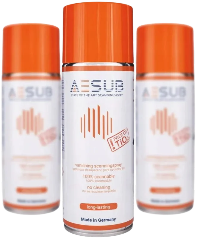 Spray AESUB Orange 3szt. - Precyzyjne skanowanie 3D