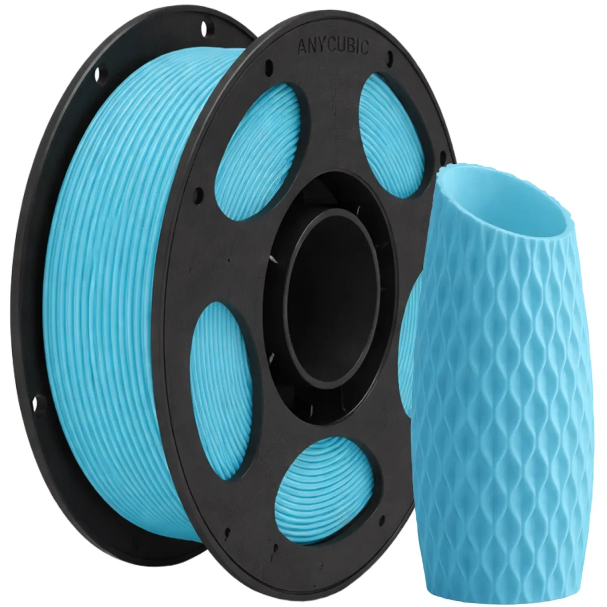 Filament Anycubic PLA Matte 1kg Sky Blue – matowa szpula filamentu 1.75 mm w jasnoniebieskim kolorze, idealna do estetycznych wydruków 3D FDM