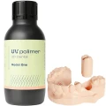Żywica UV Polimer Model One Peach 1kg – wodno-wypłukiwalna żywica dentystyczna do drukarek 3D, idealna do precyzyjnych modeli stomatologicznych.