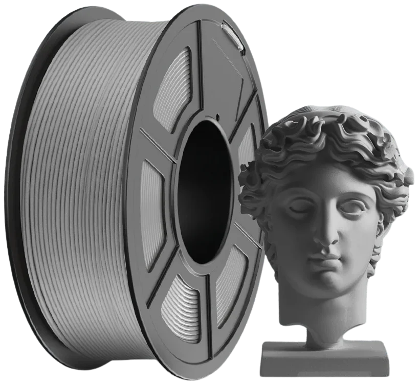 Filament Sunlu PLA Matte Grey 1kg - Wysoka jakość warstw i detali