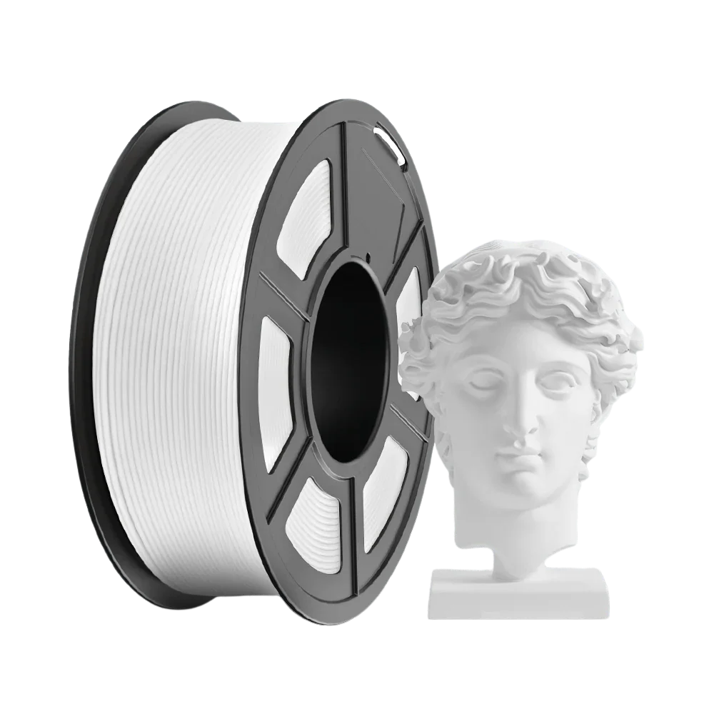 Filament Sunlu PLA Matte White 1kg - Wysoka jakość warstw i detali
