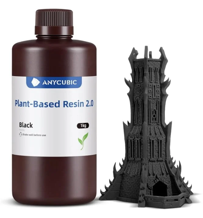 Anycubic Plant-based 2.0 Black 1kg - Neutralny zapach i komfort pracy