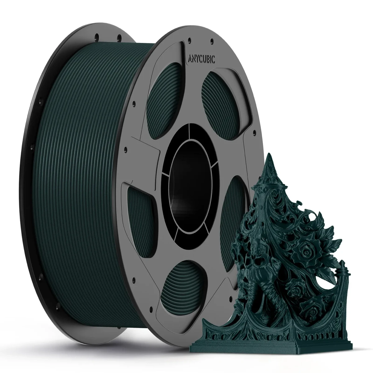 Filament Anycubic PLA-CF Jade Green 1kg na szpuli – zielony filament z włóknem węglowym do drukarki 3D