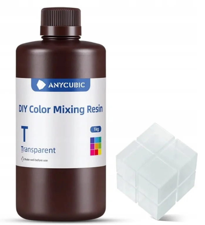Anycubic DIY Transparent 1kg - Pełna swoboda personalizacji