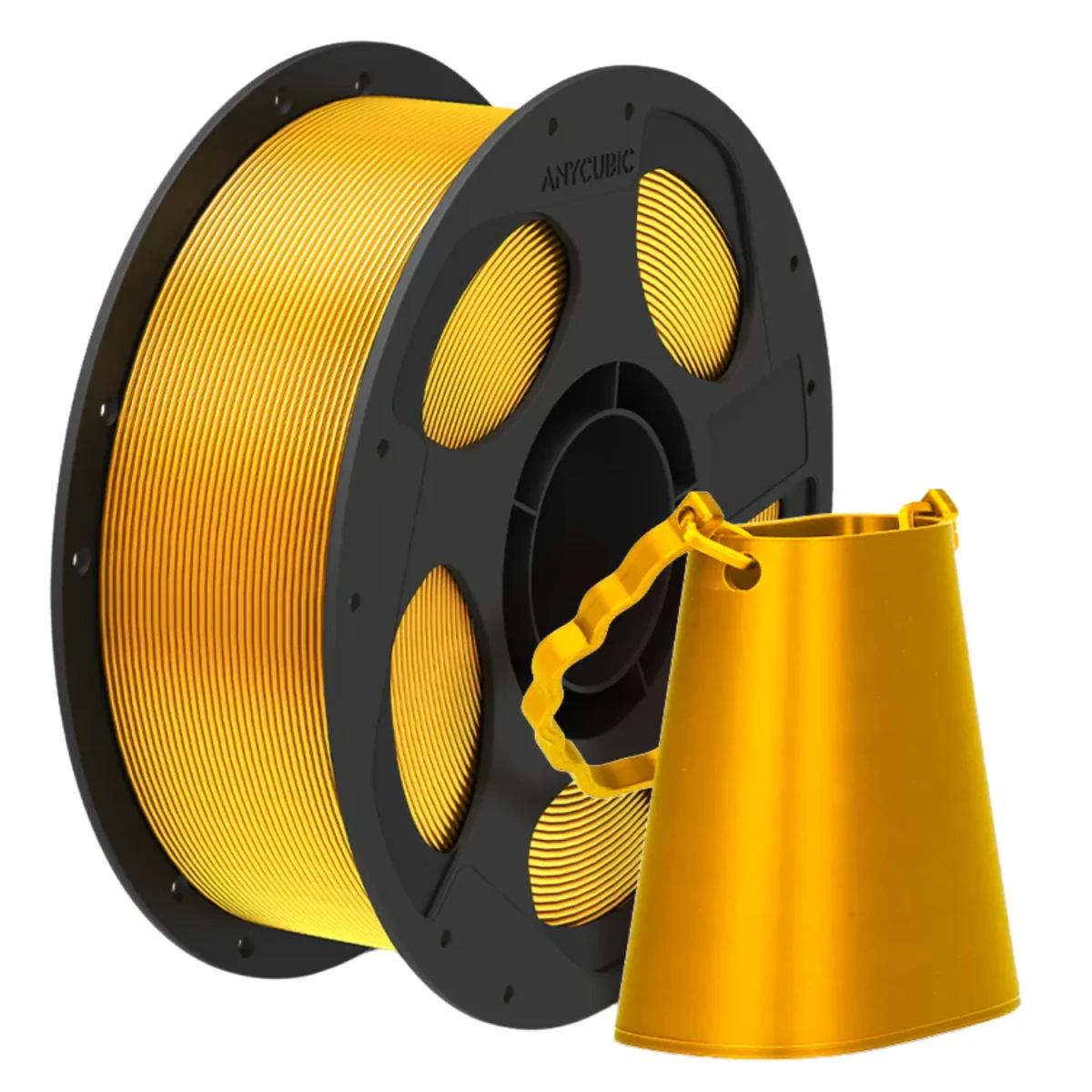 Filament Anycubic PLA Silk Light Gold 1kg z jedwabistym połyskiem