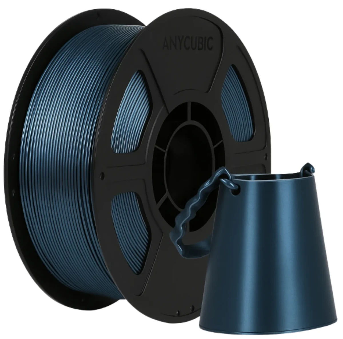 Filament Anycubic PLA Silk Metal Blue 1kg z metalicznym połyskiem