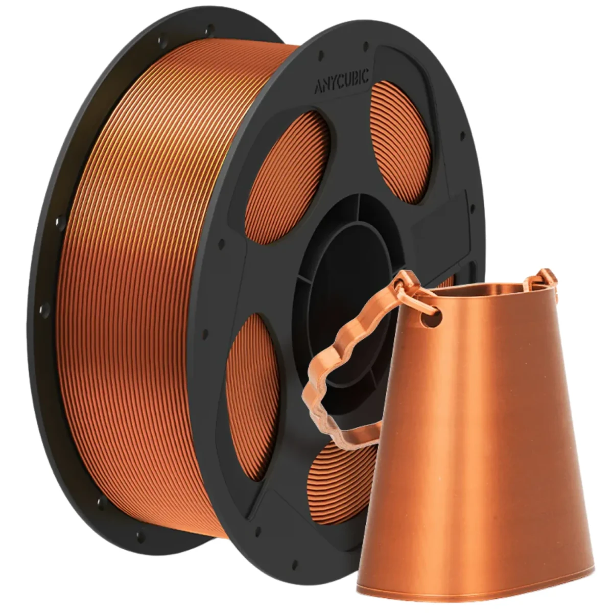 Filament Anycubic PLA Silk Copper 1kg z miedzianym połyskiem