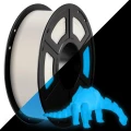 Filament PLA Glow White Blue z mocnym efektem glow in the dark i gładką powierzchnią wydruków