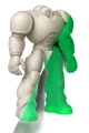 Anycubic PLA Glow White Green 1kg do dekoracji, figurek i modeli świecących w ciemności