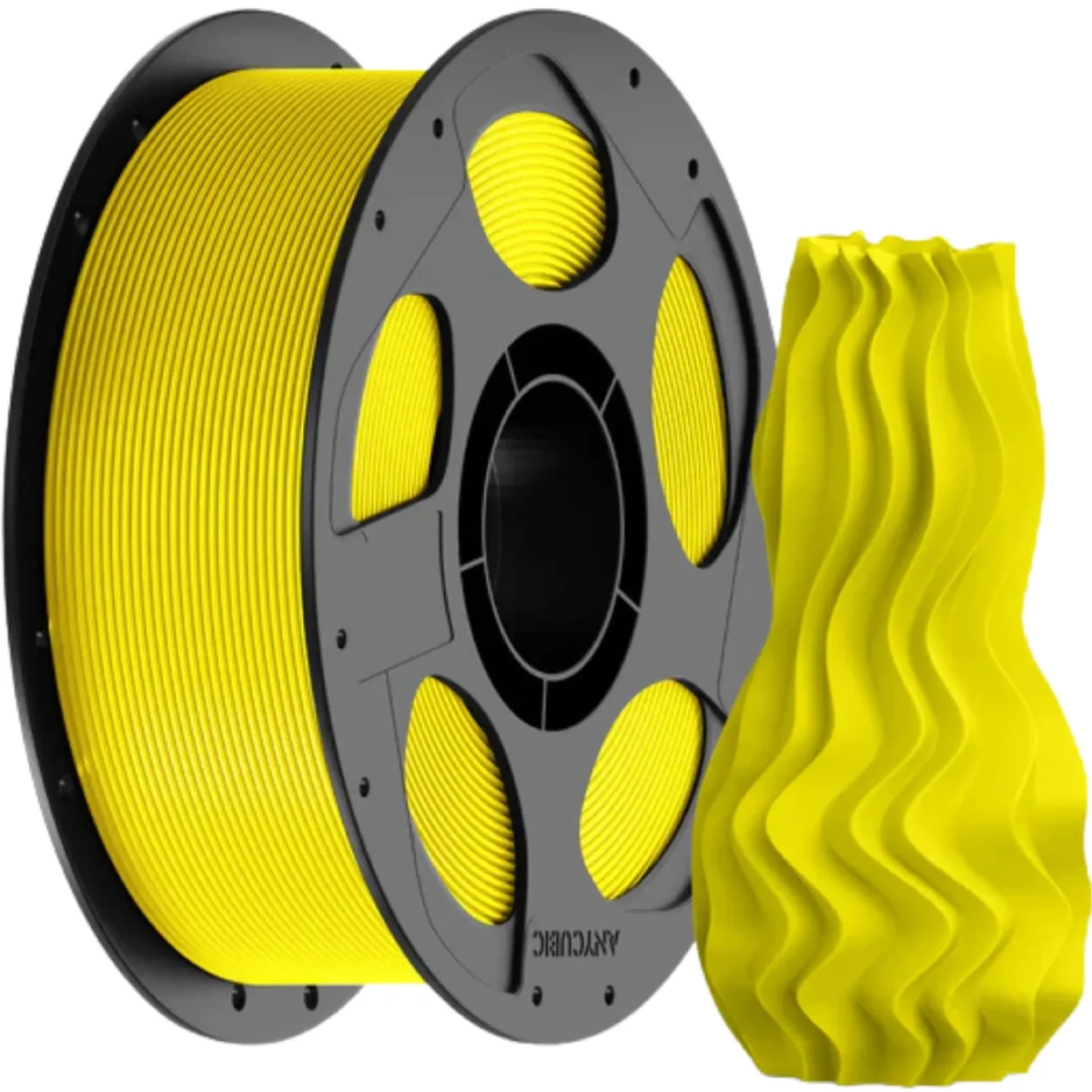 Anycubic PLA Żółty ze stabilną ekstruzją i równym nawojem