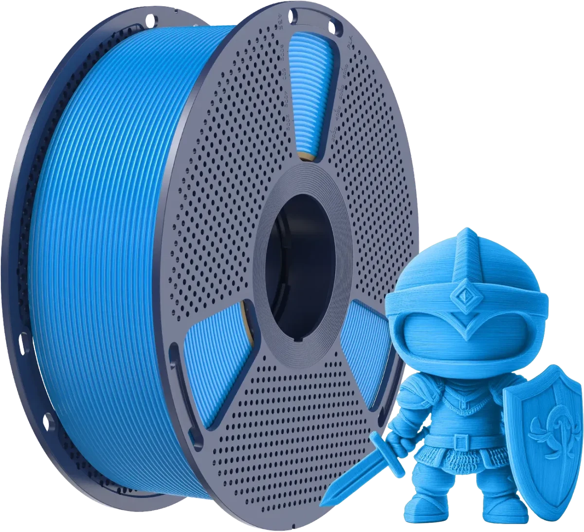 Filament Sunlu PLA+ Cyan Wysoka wytrzymałość – odporny na uderzenia i zewnętrzne naciski.