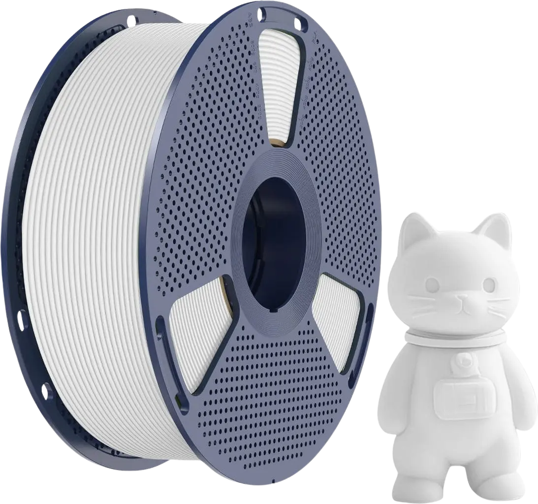 Filament Sunlu PLA Matte White 1kg - Wysoka jakość warstw i detali