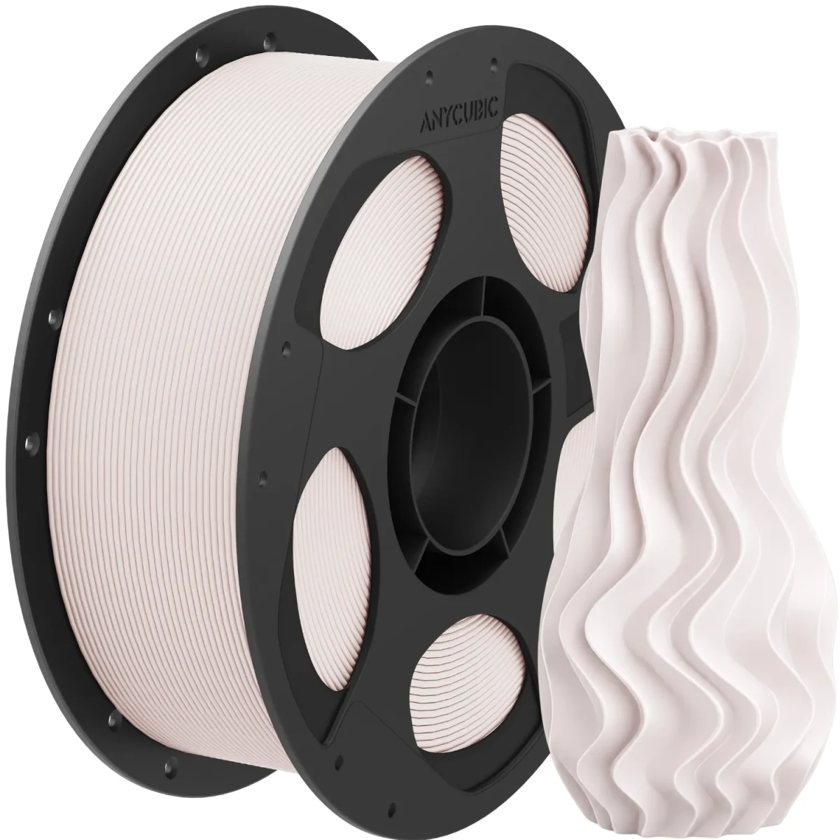 Filament Anycubic PLA Mia White 1kg do drukarki 3D FDM/FFF – biały materiał 1,75 mm zapewniający wysoką jakość wydruków.