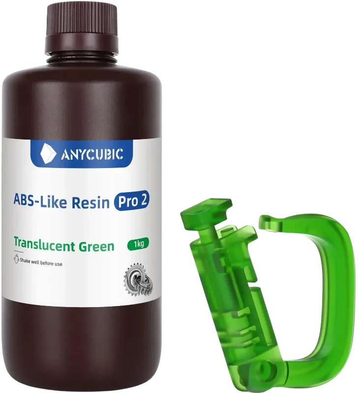 Anycubic Abs-like Pro 2 Translucent Green 1kg - Wysoka odporność mechaniczna