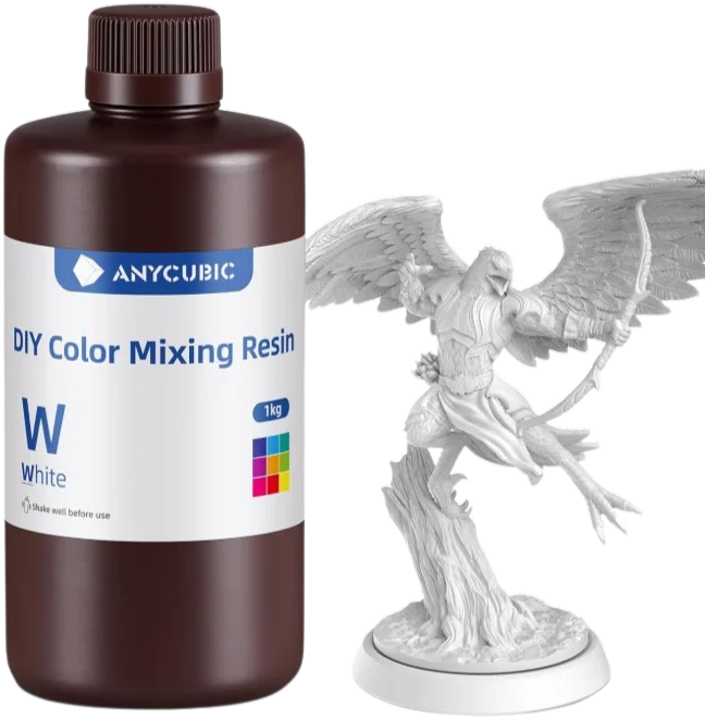 Żywica Anycubic DIY White 1kg - Pełna swoboda personalizacji