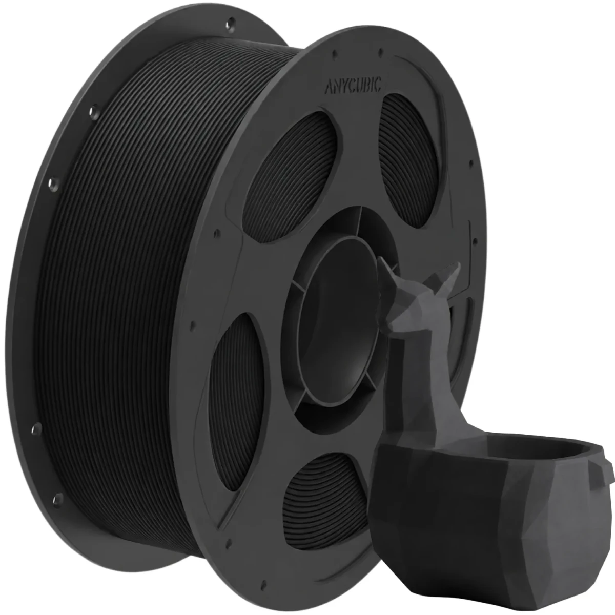 Czarny filament PLA Matte 1,75 mm o niskim skurczu i łatwym usuwaniu podpór