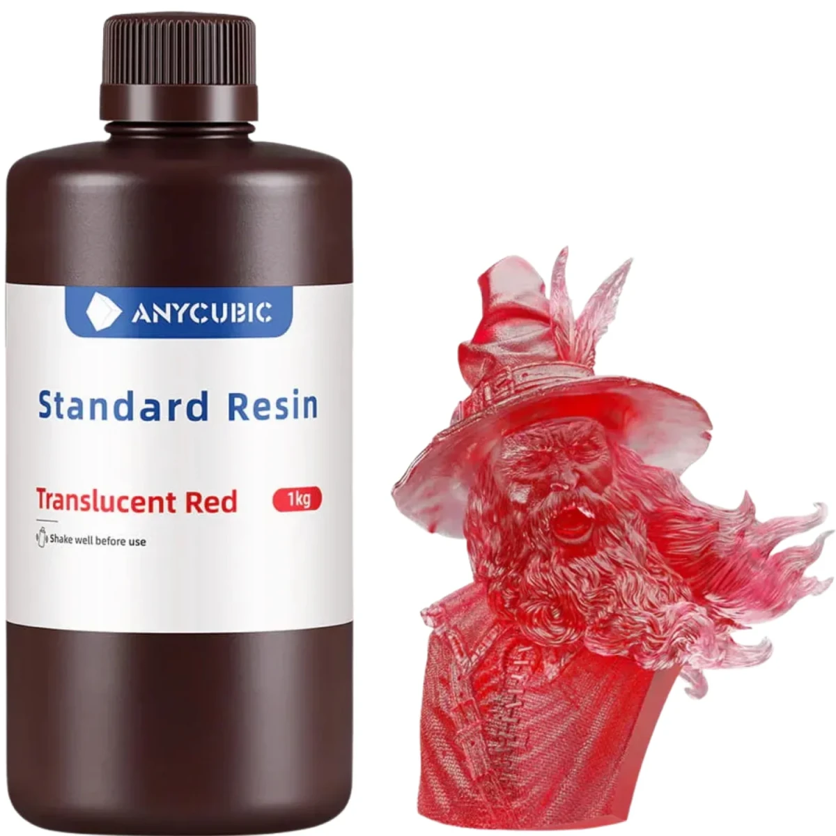 Anycubic Standard Translucent Red 1kg