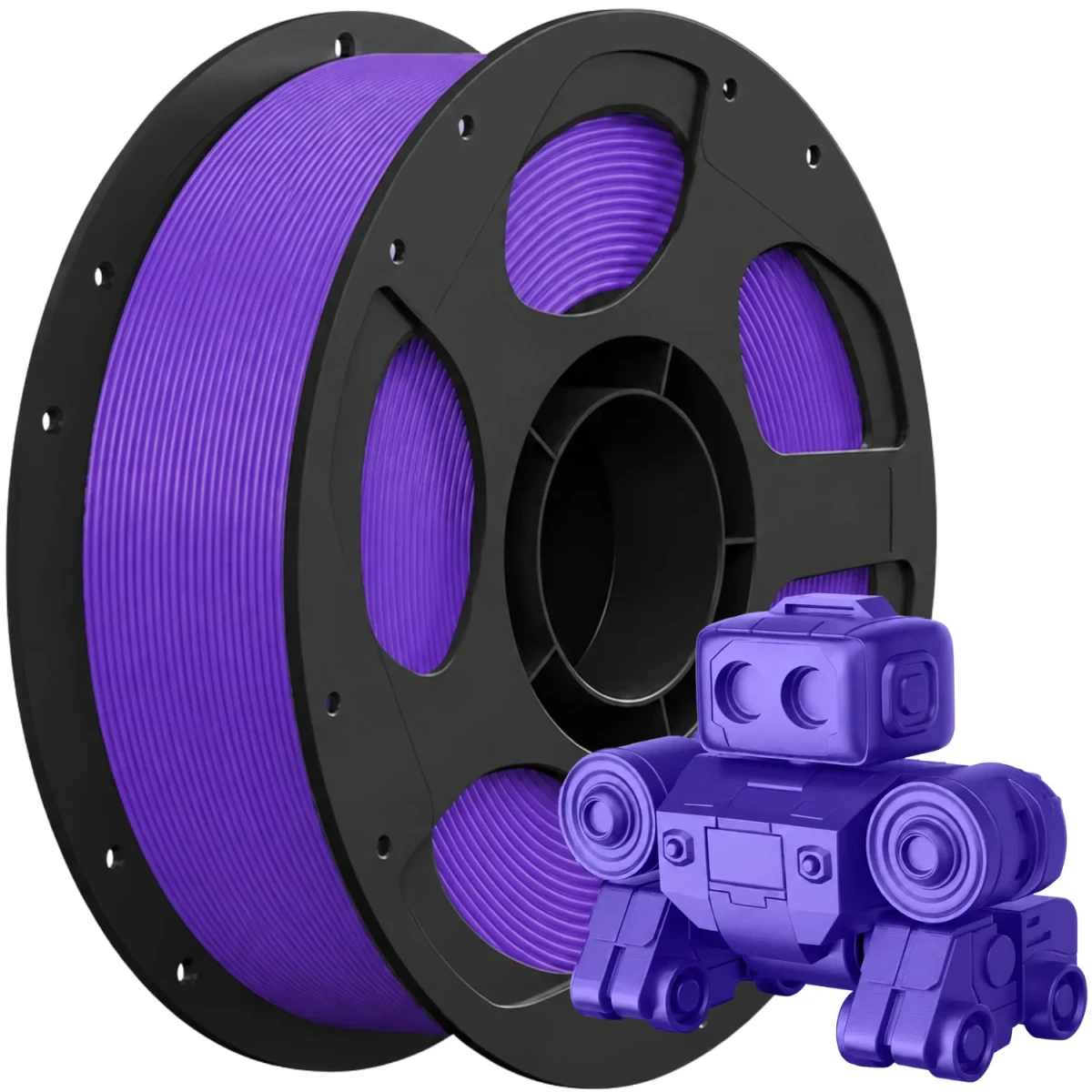 Filament Anycubic PLA High Speed Purple 1kg w kolorze fioletowym, średnica 1,75 mm, przeznaczony do szybkiego druku 3D FDM z gładkim i estetycznym wykończeniem modeli.