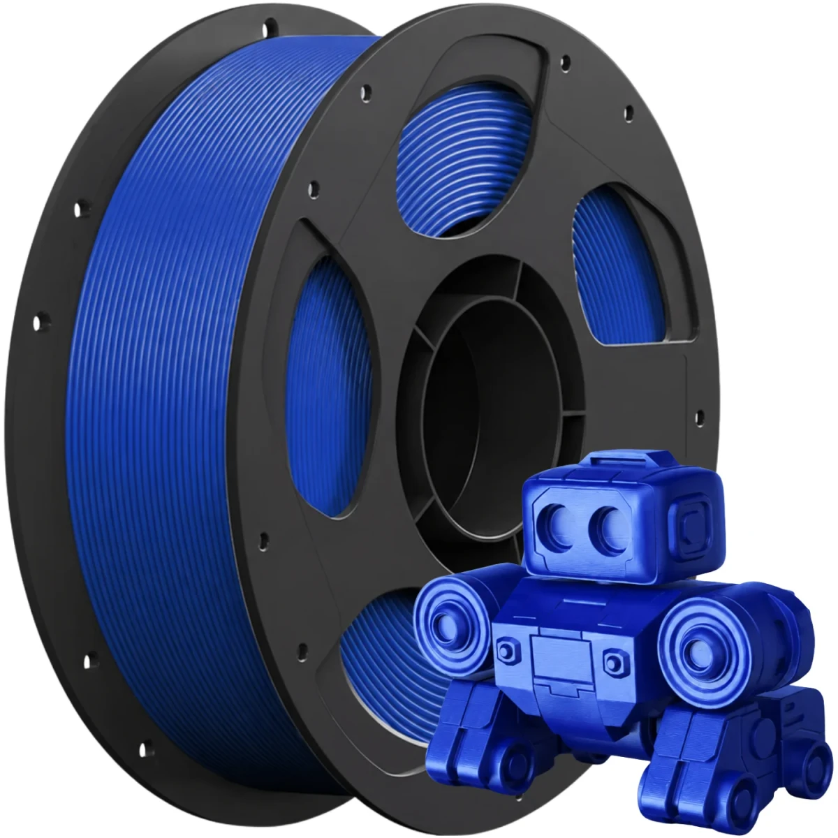 Filament Anycubic PLA High Speed Blue 1kg w kolorze niebieskim, średnica 1,75 mm, przeznaczony do szybkiego druku 3D FDM z gładkim i estetycznym wykończeniem powierzchni modeli.