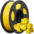 Filament Anycubic PLA High Speed Yellow 1kg w kolorze żółtym, średnica 1,75 mm, przeznaczony do szybkiego druku 3D FDM z gładkim i estetycznym wykończeniem powierzchni modeli.
