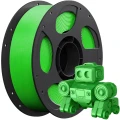 Filament Anycubic PLA High Speed Green 1kg w kolorze zielonym, średnica 1,75 mm, przeznaczony do szybkiego druku 3D FDM z gładkim i estetycznym wykończeniem powierzchni modeli.