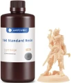 Żywica Anycubic Standard 16K Light Beige 1kg w kolorze jasno beżowym, przeznaczona do precyzyjnego druku 3D LCD/DLP modeli, figurek, miniatur i elementów o wysokiej szczegółowości.