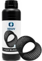 Żywica 3DUV Flex Black 0.5kg do drukarek LCD, UV i MSLA, przeznaczona do sprężystych wydruków technicznych, modeli funkcjonalnych i elementów odpornych na zginanie.
