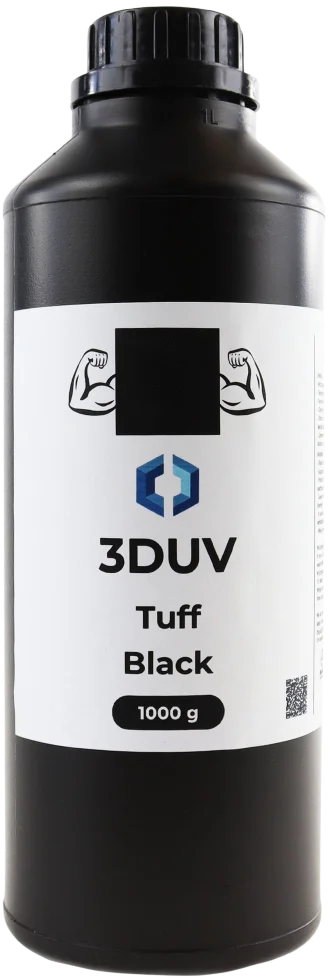Żywica 3DUV Tuff Black 1 kg - charakteryzuje się dużą twardością i wysoką odpornością