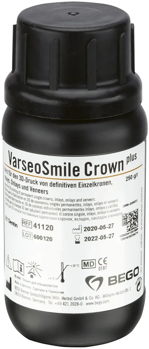 BEGO VarseoSmile Crown Plus A1 250g - Trwałe uzupełnienia stomatologiczne