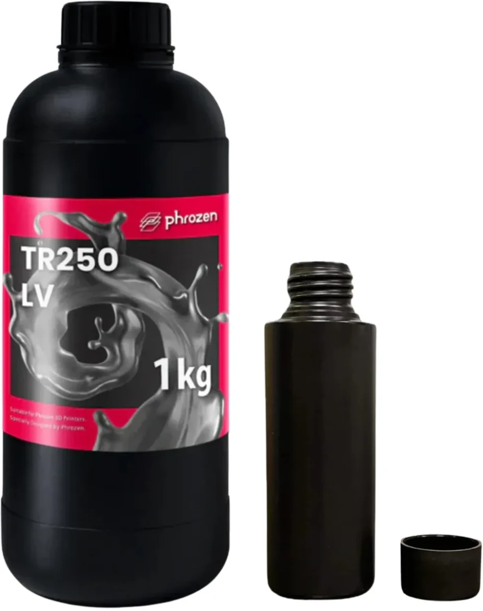 Żywica UV Phrozen TR250 LV High Temp 0,1 kg do drukarki 3D – wysokotemperaturowa żywica do modeli technicznych, form, termoformowania i części konstrukcyjnych.