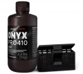Żywica Phrozen Onyx Rigid Pro410 1kg – materiał o twardości 78 D Shore’a i wytrzymałości na rozciąganie 43,17 MPa.