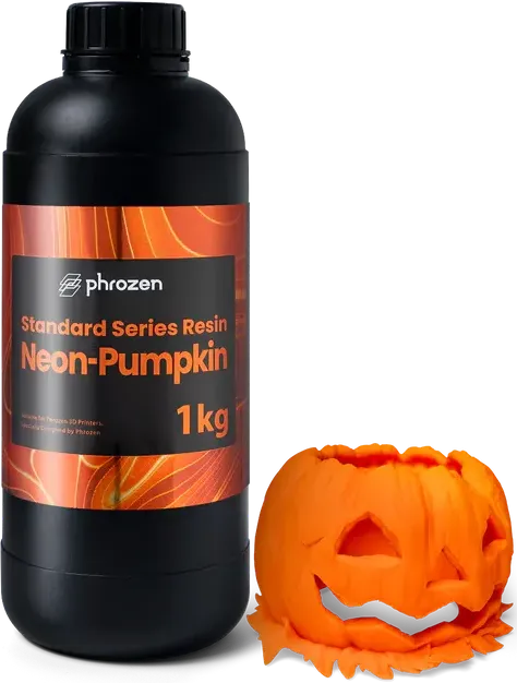 Żywica UV Phrozen Neon Pumpkin 1kg 1l w intensywnym brzoskwiniowo-różowym kolorze Peach do efektownych, precyzyjnych i szczegółowych wydruków 3D