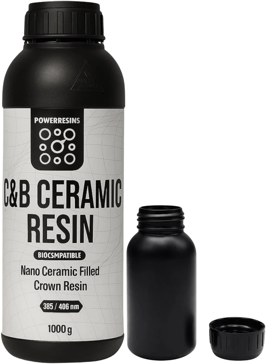 PowerResins C&B Ceramic A1 0,1kg - zywica do tymczasowych do druku tymczasowych koron, mostów i innych uzupełnień protetycznych 0.1kg.png