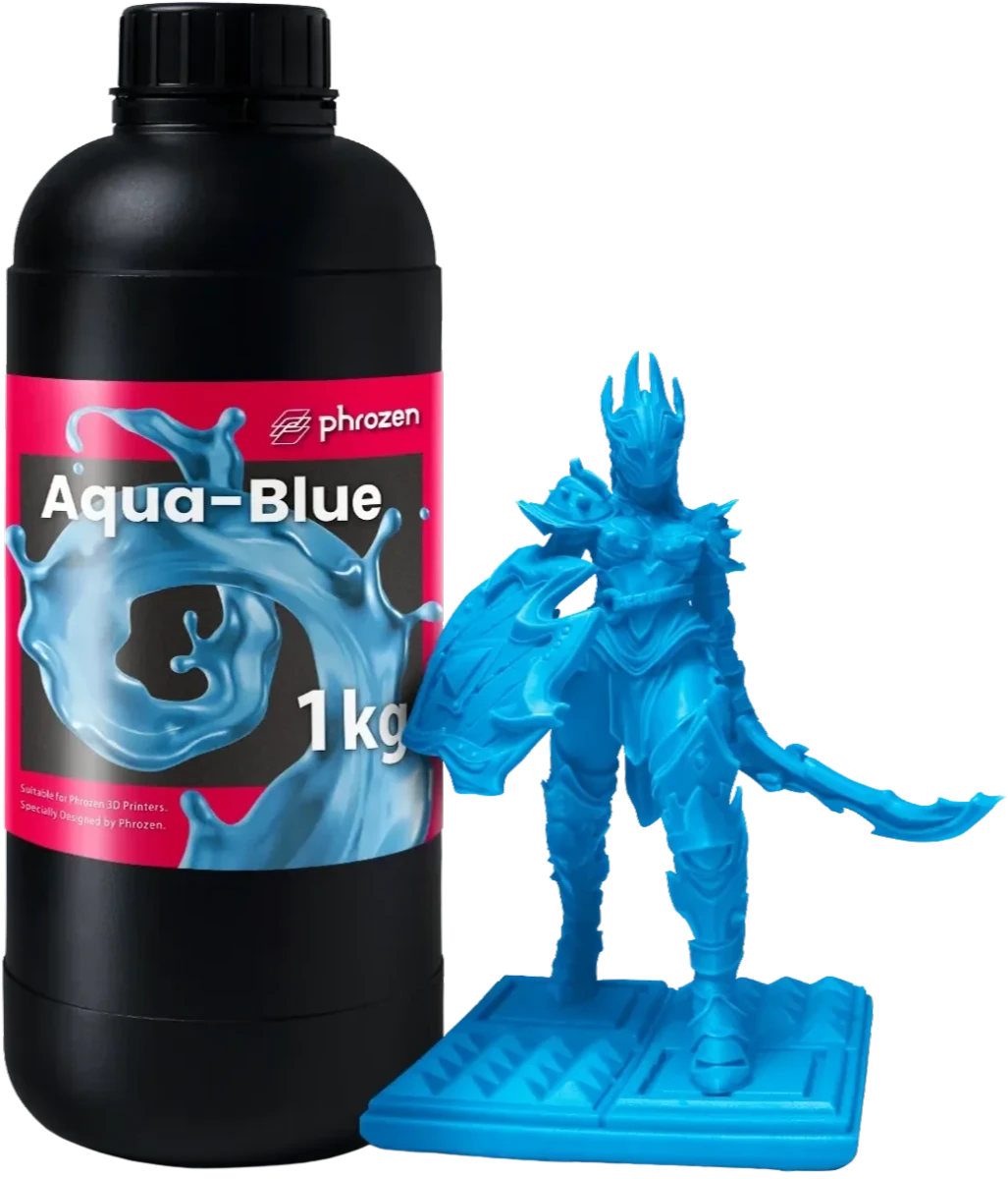 Phrozen Aqua Blue 1l – niebieska żywica fotopolimerowa do figurek, modeli i prototypów