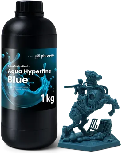 Phrozen Aqua Hyperfine Blue 1 kg – niebieska żywica UV do precyzyjnych wydruków 8K, 12K i 14K
