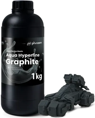 Phrozen Aqua Hyperfine Graphite 1 kg – grafitowa żywica UV do precyzyjnych wydruków 8K, 12K i 14K